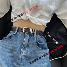 2023新款女士皮帶百搭褲帶男款牛仔褲腰帶女款復古黑色時尚女男潮-沐雨家居 歷史價格詳細信息