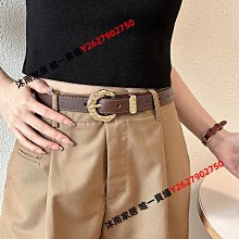 皮帶夏季新款簡約百搭多巴胺配飾女士細皮帶復古時尚針扣花紋裝飾腰帶 歷史價格詳細信息