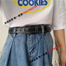 腰帶 夏季免打孔皮帶女愛心全孔針扣簡約百搭時尚裝飾配牛仔褲腰帶褲帶-滿599免運 歷史價格詳細信息