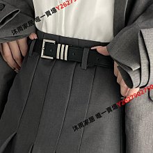 2023新款女士皮帶百搭褲帶男款牛仔褲腰帶女款復古黑色時尚女男潮-沐雨家居 歷史價格詳細信息