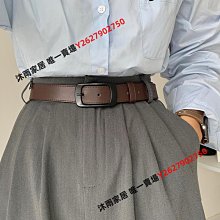 褲帶男潮年輕人時尚2023新款牛仔褲腰帶黑色針扣式皮帶男士高級感-沐雨家居 歷史價格詳細信息