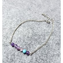 天然礦石手作　超細手鍊 　黑膽石 紅瑪瑙　細鍊  不銹鋼扣 現貨 一物一圖【喬安水晶】 歷史價格詳細信息