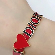 『二手』DIOR 復古做舊手鐲 b0632a 迪奧字母手鐲 金色女款手環 歷史價格詳細信息