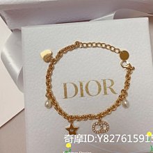 『二手』DIOR CLAIR D LUNE 手鏈 B0668C 金色金屬仿水晶手鏈 女款手環 迪奧超美手鏈 歷史價格詳細信息