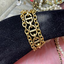 『二手』DIOR 復古做舊手鐲 b0632a 迪奧字母手鐲 金色女款手環 歷史價格詳細信息