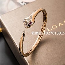 二手正品 BVLGARI寶格麗 SERPENTI VIPER系列 蛇頭尾鑽石 手鐲 18k玫瑰金 BR858812 現貨 歷史價格詳細信息