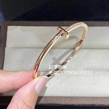 二手正品 Tiffany&Co. 蒂芙尼 18k白金鑲鉆+綠松石T系列線圈手鐲 現貨 歷史價格詳細信息