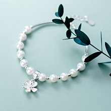 925純銀花朵珍珠戒指女小眾高級輕奢指環韓國東大門精品開口戒子-鴻運飾品 歷史價格詳細信息