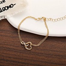 現貨 韓版手鍊 手鏈 手環 四葉草 幸運草 氣質 細緻  簡約 合金+鋯石 [奇遇飾品] 歷史價格詳細信息