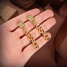 耳釘明星同款Chopard蕭邦蕾絲奢華珠寶18K白金鉆石耳釘耳飾女士新婚 歷史價格詳細信息