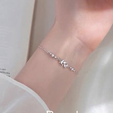 Pure Love樂芙 / 正韓 【B0670】韓系簡約S925純銀珍珠星星吊墜小圓珠彈性繩手鏈 / 銀 歷史價格詳細信息