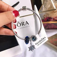 潘家S925女款DIY開口手鐲可拆卸簡約密鑲滿鑽原可串珠銀手鐲。 歷史價格詳細信息