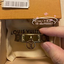 Alice二手 LV 路易威登  LV標牌 Sign lt 老花皮革雙環手鐲 皮手環 手圈 男女款 歷史價格詳細信息