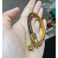Alice二手 LV 路易威登  LV標牌 Sign lt 老花皮革雙環手鐲 皮手環 手圈 男女款 歷史價格詳細信息