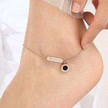 18K玫瑰金黑白雙面四葉草珠珠腳鍊 歷史價格詳細信息