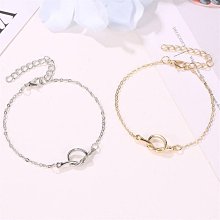 【老友珍品閣】足飾簡約金屬打結女士腳鍊幾何情侶腳鍊手鍊潮流飾品 價格比較,價格查詢,歷史價格詳細信息
