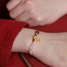 【解忧先生】新款本命年紅繩手鍊女無限有錢編織手繩硃砂轉運珠腳鏈手串閨蜜情侶禮物 歷史價格詳細信息