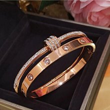 鈦鋼手鐲女ins小眾設計網紅玫瑰金輕奢手飾冷淡風寬版滿鉆手環 歷史價格詳細信息