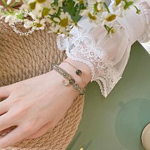 綠幽靈手鍊 天然水晶  招財手鍊 綠幽靈 綠水晶 女  女生禮物 閨蜜禮物 開運 轉運手鍊 手串-随意飾品 歷史價格詳細信息