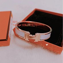 HERMES 愛馬仕 Clic H 白色琺瑯手鐲 PM 金色窄版手環 S號 現貨 多色可選正品 歷史價格詳細信息