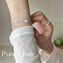 Pure Love樂芙 / 正韓 【B0744】韓系簡約S925純銀星河閃閃鋯石小圓珠手鏈 / 銀 歷史價格詳細信息