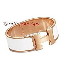 HERMES 愛馬仕 Clic H 白色琺瑯手鐲 PM 金色窄版手環 S號 現貨 多色可選正品 歷史價格詳細信息