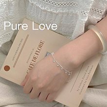 Pure Love樂芙 / 正韓 【B0706】韓系簡約S925純銀單顆愛心鋯石纖細手鏈 / 銀 歷史價格詳細信息