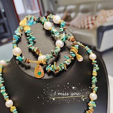 天然淡水珍珠搭配銀鍍金鑲嵌碧璽心形配飾diy 手工穿搭編織手鍊女 歷史價格詳細信息