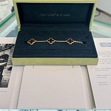 VCA梵克雅寶 五花手鏈 黃金白貝母 附件：首飾袋～ 歷史價格詳細信息