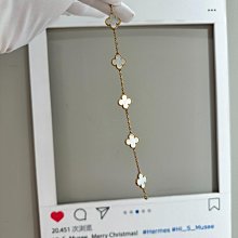 VCA Van Cleef & Arpels 二手 梵克雅寶 四葉草 稀有彼得石 銀色 男女都可戴 物主甩賣 歷史價格詳細信息