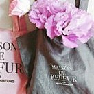 Maison de reefur 梨花合作品牌 超熱賣托特 現貨2 /31x34x13 背帶82不可拆 （黑粉各一） 歷史價格詳細信息