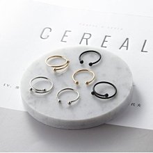 戒指極簡風曲線幾何開口戒指女ins小眾設計感冷淡風氣質百搭高級感 歷史價格詳細信息