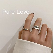 S925純銀線條戒指女簡約個性冷淡風指環潮流時尚百搭高級感食指戒-哈囉好物 歷史價格詳細信息