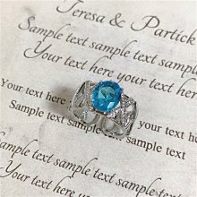 藍托帕石 托帕石 戒指 鑽石刻面 天然 ❤水晶玉石特賣#B473 歷史價格詳細信息