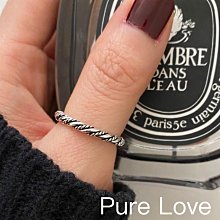 Pure Love樂芙 /正韓 【R0583】韓系簡約S925純銀立體蝴蝶結小圓珠開口戒指 / 銀 歷史價格詳細信息
