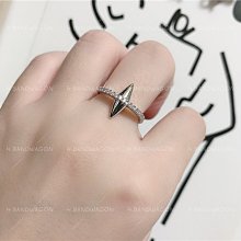 【H.BANDWAGON】個性金屬邊幾何黑白格PU皮面圓形棋盤格開口戒指 活口戒 可調節 開口戒 歷史價格詳細信息