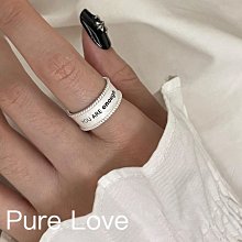 Pure Love樂芙 /正韓 【R0532】韓系簡約S925純銀縐褶紋理打結開口戒指 / 金 銀 歷史價格詳細信息