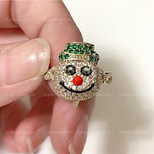 【H.BANDWAGON】聖誕快樂可愛撞色微鑲鑽雪人開口戒指 開口戒 活口 可調節 聖誕節 價格比較,價格查詢,歷史價格詳細信息