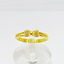黃金女戒指 蝴蝶結 9999純黃金戒指 | 晶漾金飾鑽石JingYang Jewelry 歷史價格詳細信息