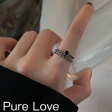 S925純銀黑色旋轉耳線簡約個性設計感長款耳環韓國潮流氣質女耳飾 歷史價格詳細信息