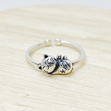 《咪》招財戒指925純銀戒指複古戒子戒指開口戒指轉運戒指造型戒指朋剋戒指寬版戒指-鴻運飾品 歷史價格詳細信息