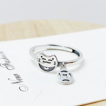 《咪》招財戒指925純銀戒指複古戒子戒指開口戒指轉運戒指造型戒指朋剋戒指寬版戒指-鴻運飾品 歷史價格詳細信息