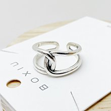 925純銀交叉線條戒指女韓版ins個性潮流新款飾品通勤手飾開口-哈囉好物 歷史價格詳細信息