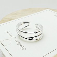 925純銀交叉線條戒指女韓版ins個性潮流新款飾品通勤手飾開口-哈囉好物 歷史價格詳細信息