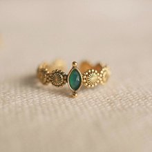 綠瑪瑙小花戒指 法國設計師款 agete Lou Yetu 價格比較,價格查詢,歷史價格詳細信息