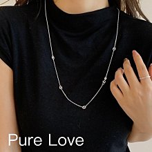 Pure Love樂芙 / 正韓 【N0828】韓系簡約S925純銀單顆珍珠吊墜可調節Y字鏈 / 銀 歷史價格詳細信息