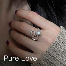 s925純銀淡水珍珠戒指韓版個性潮流女款可調節活口戒指-哈囉好物 歷史價格詳細信息