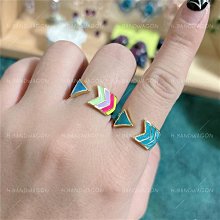 【H.BANDWAGON】超可愛復古作舊金屬風微鑲纏繞雙層大眼魚戒指 美碼 7碼 閉口戒 歷史價格詳細信息