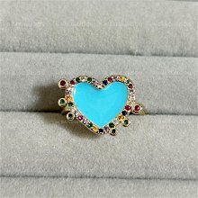 藍色滴釉星星戒指女小眾設計高級感食戒指開口甜酷時尚百搭潮輕奢 歷史價格詳細信息