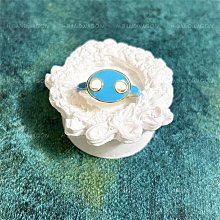 藍色滴釉星星戒指女小眾設計高級感食戒指開口甜酷時尚百搭潮輕奢 歷史價格詳細信息